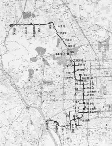 图2 北京地铁16号线工程线路