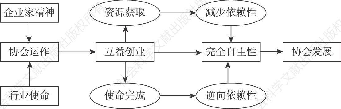 图6-1 广东省美容美发行业协会的成长机制