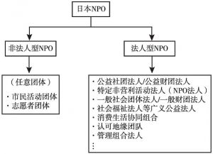 图2 日本NPO的主要类型