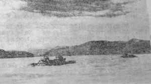 图5-2 洮河上的皮筏运输队