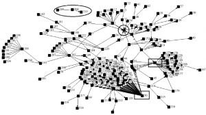 图1 “福喜肉”舆情媒体信息传播合作网络