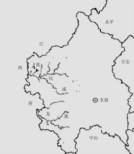 赣江水系分布图