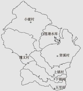 万安镇行政村分布图