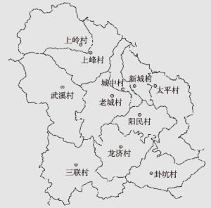 中山镇行政村分布图