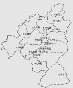 岩前镇行政村分布图