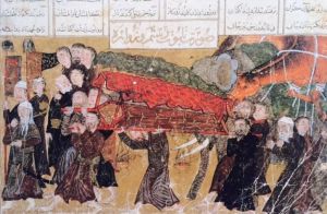图4-1 葬礼场景，14世纪早期伊朗（柏林国家图书馆藏）
