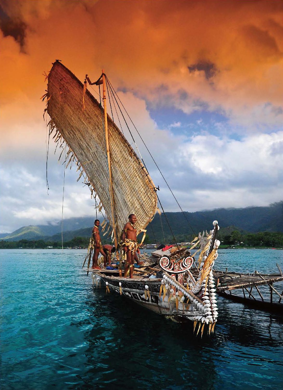 当地传统帆船（ 太平洋岛国贸易与投资专员署 供图）