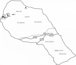 图4-1 苏尼特左旗岩画分布