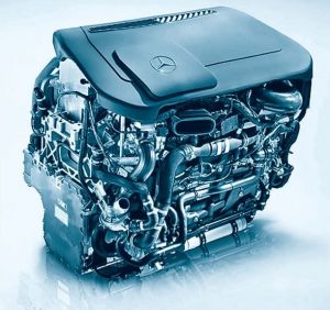 图7 梅赛德斯奔驰公司GLC F-Cell搭载的发动机，涡轮压缩机集成透平能量回收装置