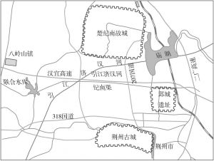 图1 郢城遗址地理位置示意图