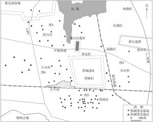 图2 郢城周边汉代遗址及墓地分布图