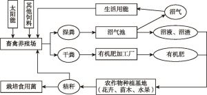 图7-3 中国农村地区利用沼气循环