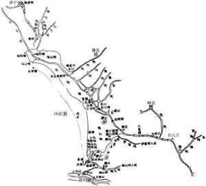 图1 运河沿岸水系与聚落分布示意图