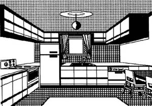 图4-8 房间场景举例——厨房