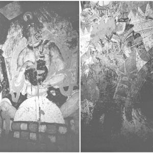 图5-7 八王分舍利（局部）克孜尔石窟第163窟 约6～7世纪