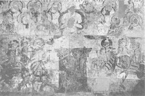 图5-8 八王分舍利 克孜尔石窟第8窟 约6～7世纪 德国柏林国立博物馆亚洲艺术馆藏