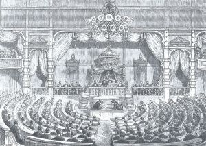 日本国会议事堂，明治天皇在东京主持国会开幕（1890年11月29日）