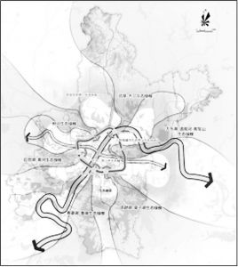 图7 武汉市域生态框架结构