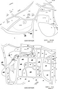 图2-3 村人绘制的曼景内外环境图