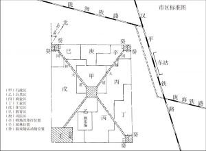 图2 郑州市新市区建设计划示意（1928年）
