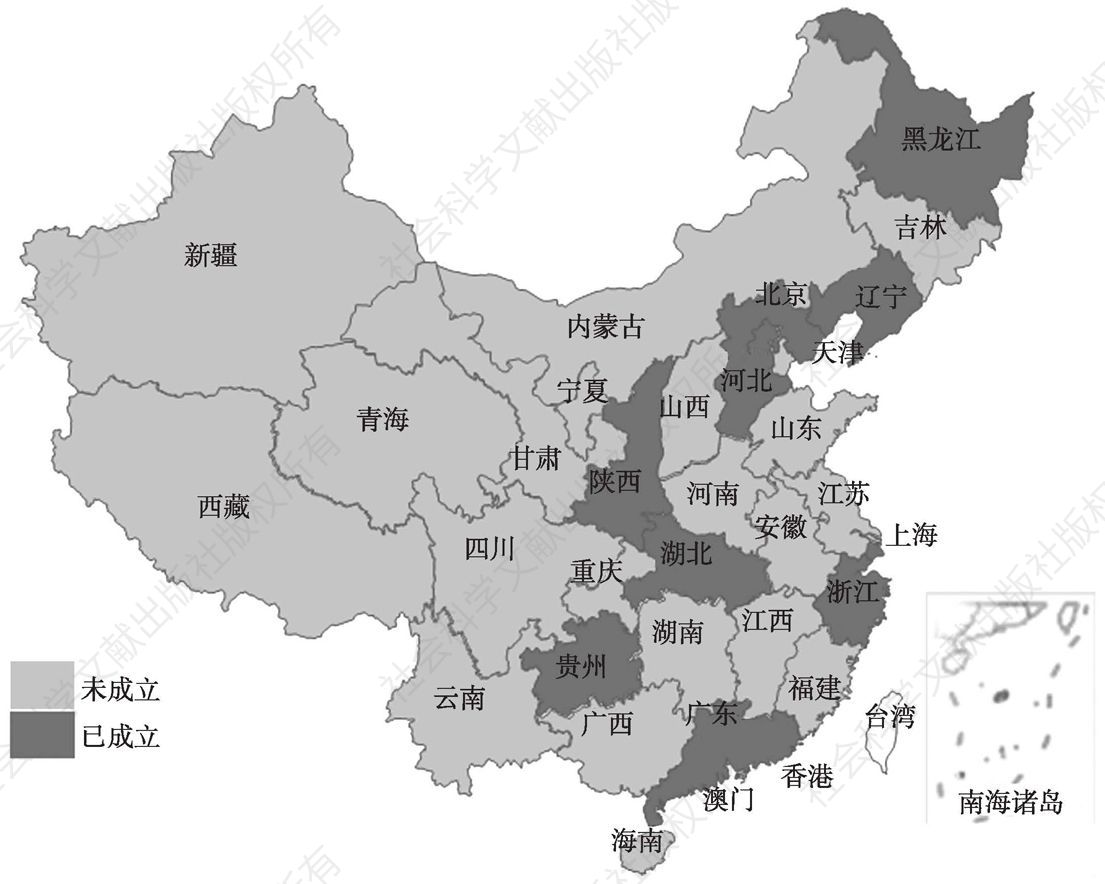图8 中国大数据交易平台分布