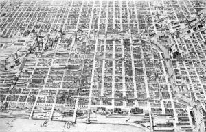 图2-2 芝加哥中心区地图（大约1893年）