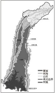 图4-1 村镇单元地貌分区