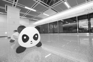 图1 熊猫大道站的熊猫主题与熊猫座椅