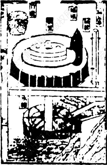 Illustration 13 Three-work Water Wheel
