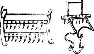 Illustration 18 Rake and Hollow Used in Southern Paddy Field