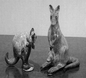 Fig.1 Two of the collection of “Chinese kangaroos”.Photo courtesy of