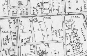图1 1937年广州市最新马路全图——大小马站街区示意