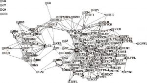 图4.7 集群2009年的知识网络结构