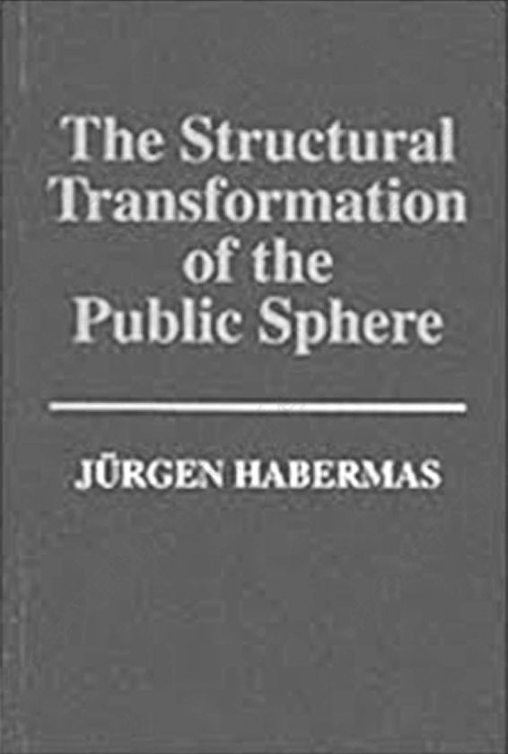图7-19 哈贝马斯的“公共领域”理论曾风靡一时