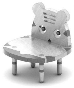 图4 小老虎榫卯儿童座椅