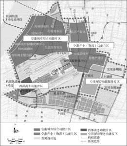 图2 杭州空港新城产业空间布局