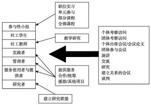 图2-8 参与跨国社会工作交流类型