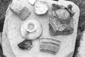 图4-33 在百灵寺遗址发现的残片