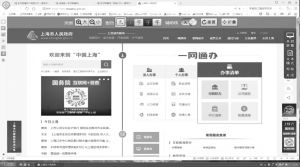 图1 政府门户网站“中国上海”增加无障碍工具条展示和语音导读服务