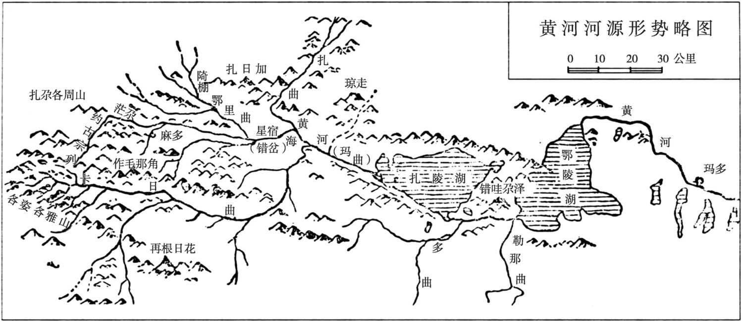图2 黄河河源形势略图