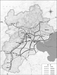 图5 京津冀地区城际铁路网规划示意