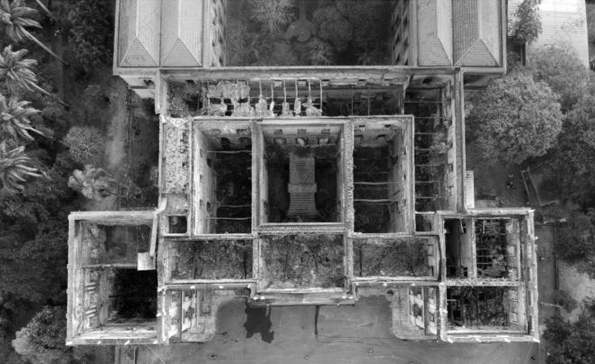 图1 巴西国家博物馆大火后的残骸