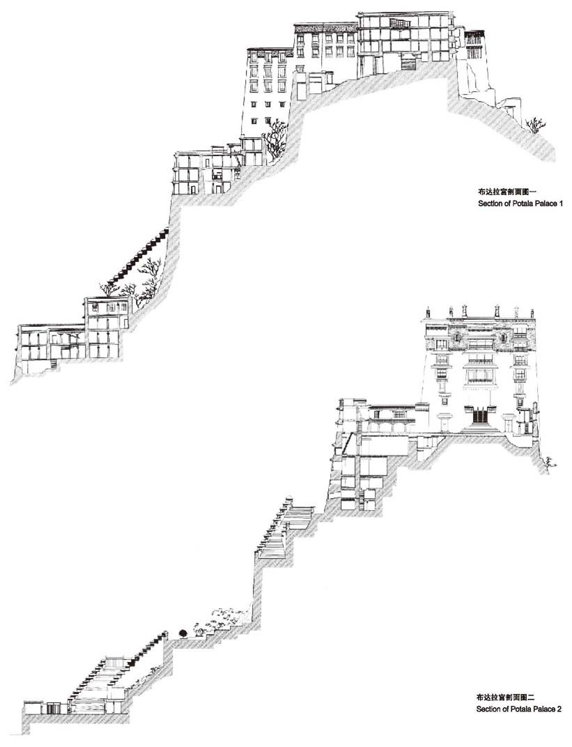 图4-3 布达拉宫剖面结构
