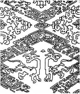 图4-8 叙利亚帕尔米拉出土的中国汉绮花纹（标本号：S39）