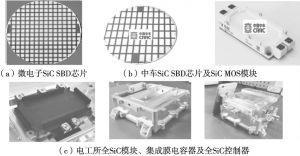 图9 我国典型SiC芯片、模块及控制器