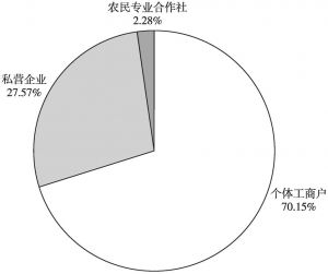 图2 山东民营经济市场主体占比（2018年）