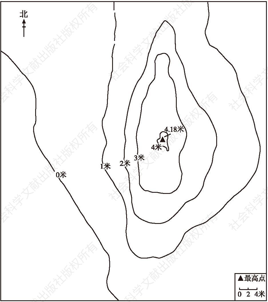 图4 东城门地形