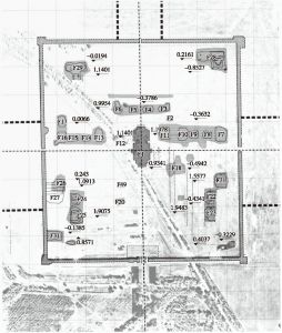 图7 2012年秋调查所获元中都内城建筑遗迹分布图（笔者自绘）