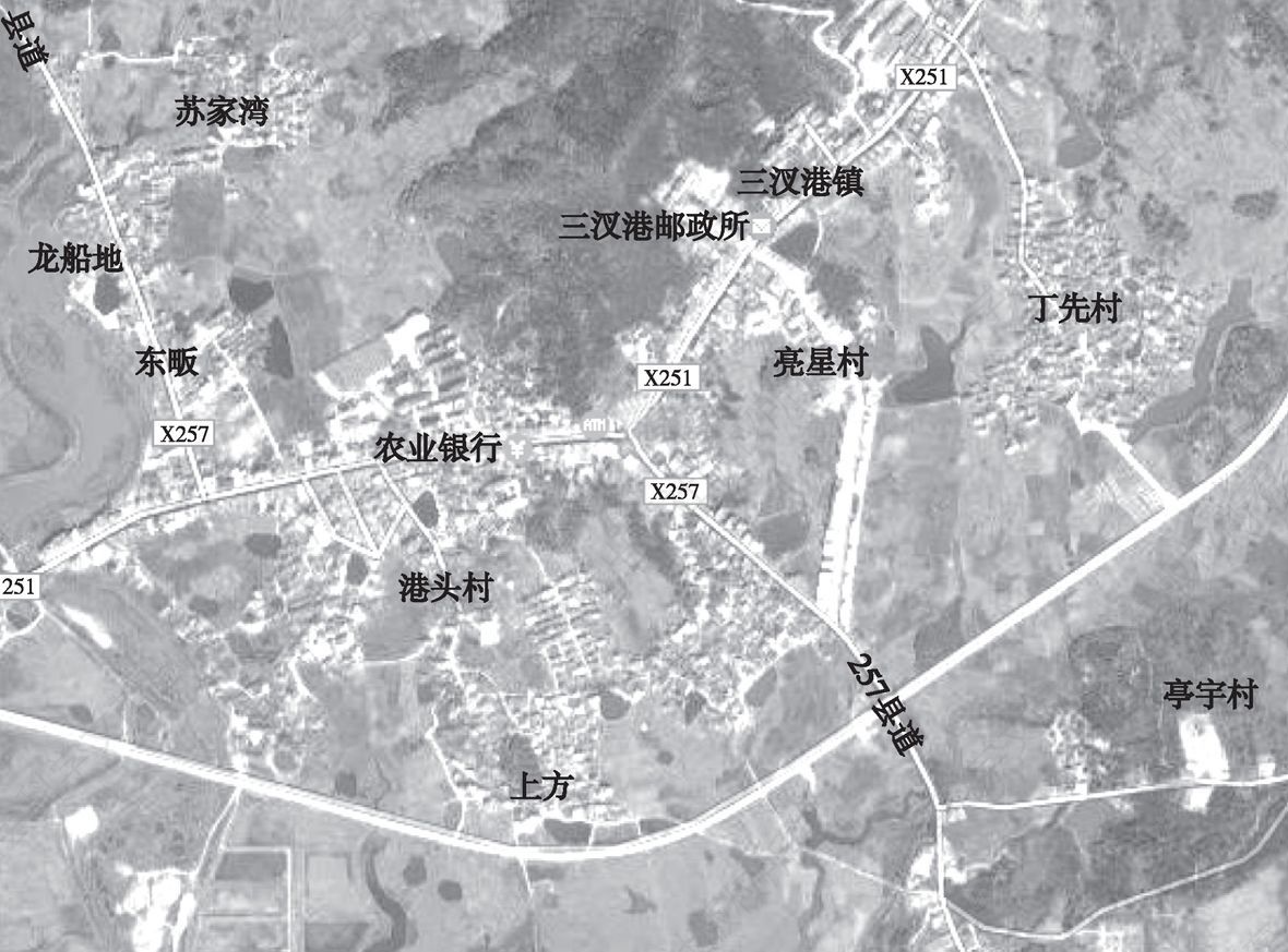 图1-3 胡家坝地理位置图