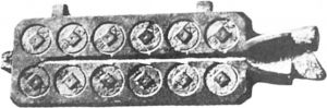 图64 汉代五铢钱的铸模